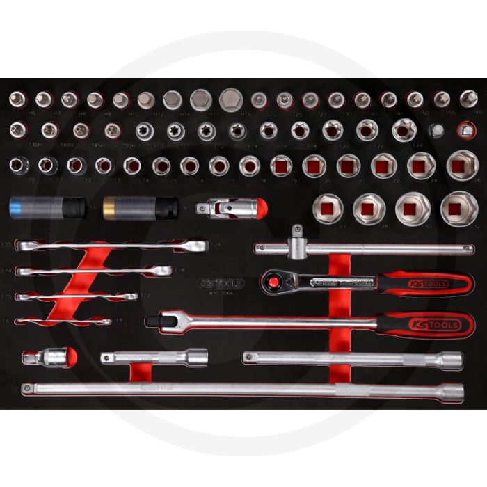 Ks tools ks tools einlage steckschlüssel 66-teilig - Öl- und chemikalienbeständig Ks tools ks tools einlage steckschlüssel 66-teilig - Öl- und chemikalienbeständig