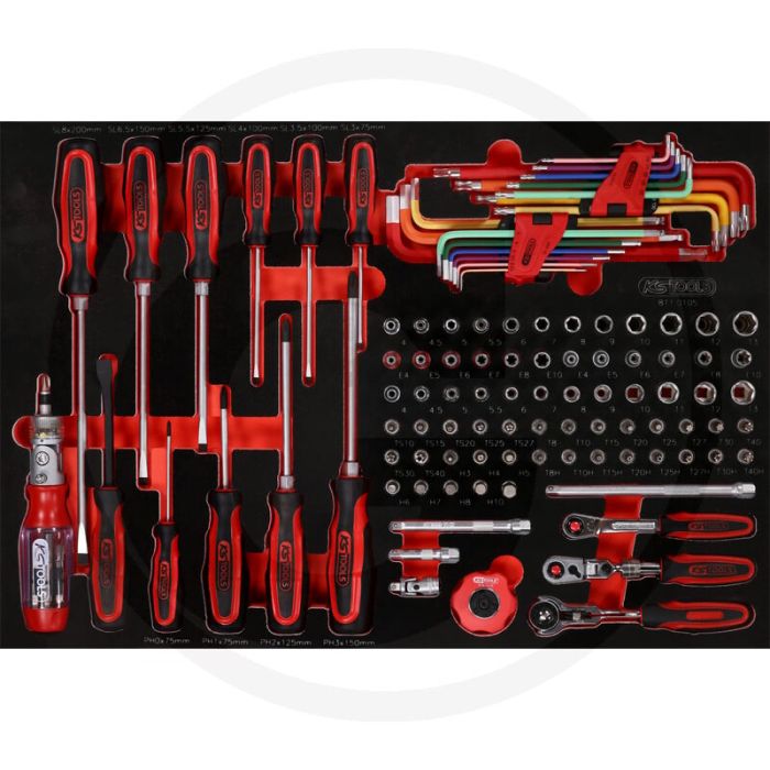 Ks tools einlage steckschlüssel 105-teilig - Öl- und chemikalienbeständig Ks tools einlage steckschlüssel 105-teilig - Öl- und chemikalienbeständig
