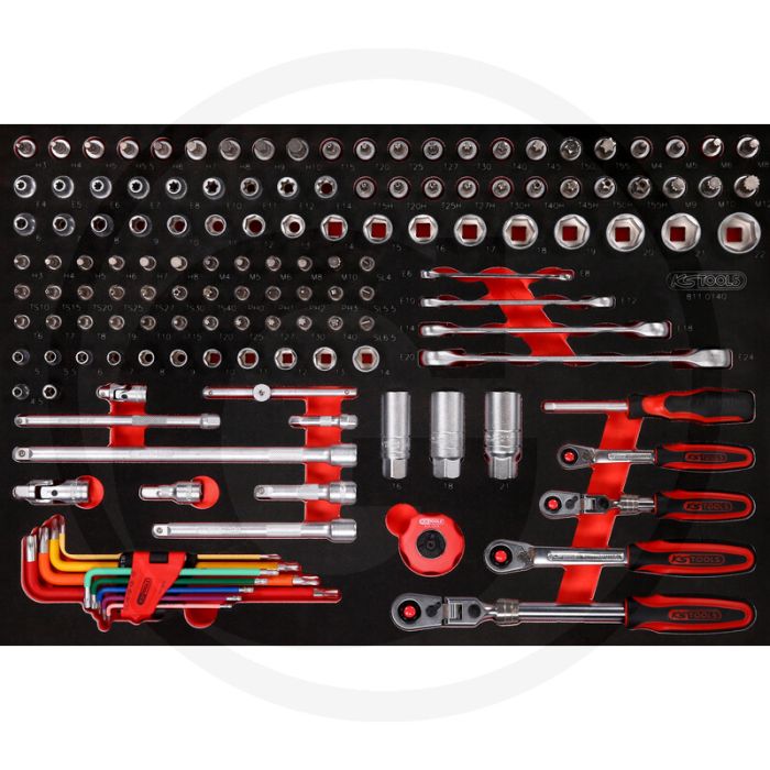 Ks tools einlage steckschlüssel 140-teilig - Öl- und chemikalienbeständig Ks tools einlage steckschlüssel 140-teilig - Öl- und chemikalienbeständig