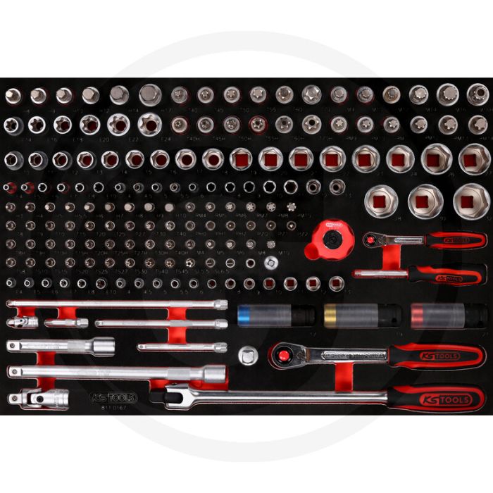Ks tools einlage steckschlüssel 167-teilig - Öl- und chemikalienbeständig Ks tools einlage steckschlüssel 167-teilig - Öl- und chemikalienbeständig