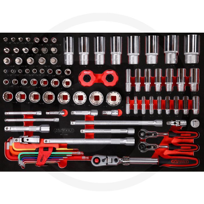 Ks tools einlage steckschlüssel 92-teilig - Öl- und chemikalienbeständig Ks tools einlage steckschlüssel 92-teilig - Öl- und chemikalienbeständig