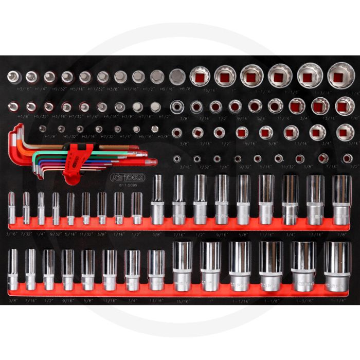 Ks tools einlage steckschlüssel 99-teilig - Öl- und chemikalienbeständig Ks tools einlage steckschlüssel 99-teilig - Öl- und chemikalienbeständig