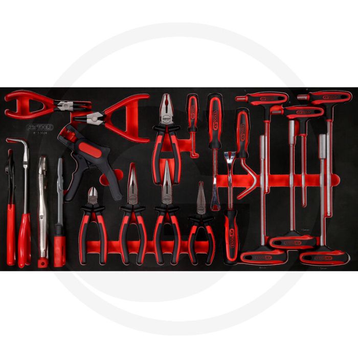Ks tools einlage zangen und t-griff 24-teilig - Öl- und chemikalienbeständig Ks tools einlage zangen und t-griff 24-teilig - Öl- und chemikalienbeständig
