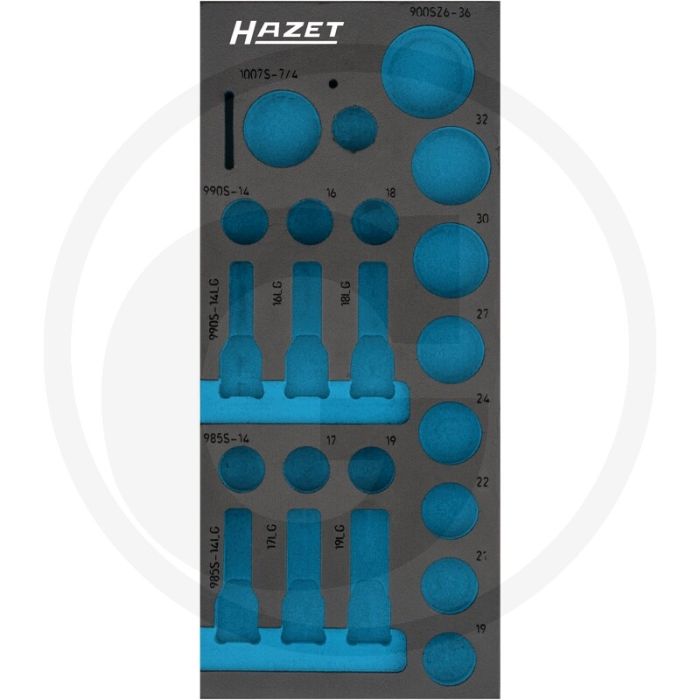 Hazet weichschaumeinlage für 163-570 - abmessungen 392 mm x 172 mm