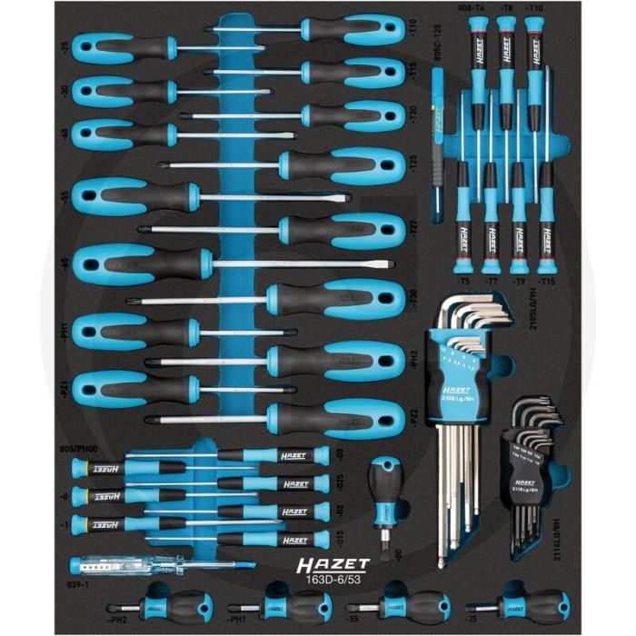 Hazet schraubendreher-satz 53-teilig - hazet safety-insert-system (sis) Hazet schraubendreher-satz 53-teilig - hazet safety-insert-system (sis)