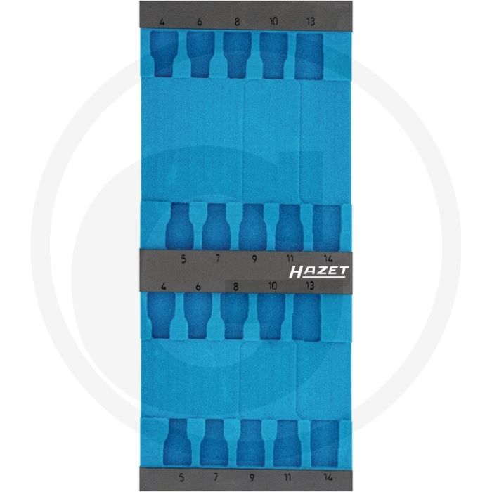Hazet weichschaumeinlage - 2-komponenten weichschaum-einlage für 163-573 - abmessungen 392 mm x 172 mm