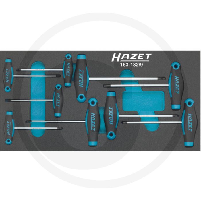 Hazet schroevendraaierset met t-greep 9-delig, binnen tx-profiel: t6-t30