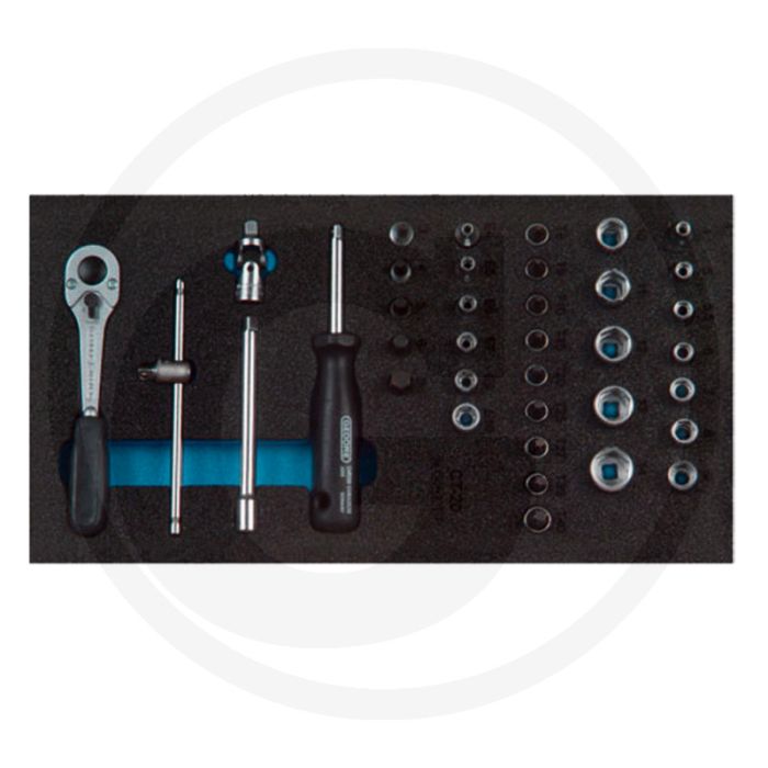 Gedore gedore dopsleutelset 1/4" ct-module 37-delig - zeskant, torx, ratel & meer