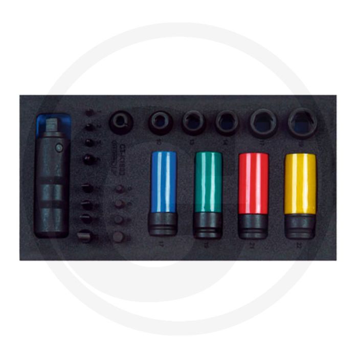 Gedore gedore slag-schroevendraaier-assortiment 1/2” ct-module 23-delig - inclusief krachtdoppen, schroevendraaierbits en meer Gedore gedore slag-schroevendraaier-assortiment 1/2” ct-module 23-delig - inclusief krachtdoppen, schroevendraaierbits en meer
