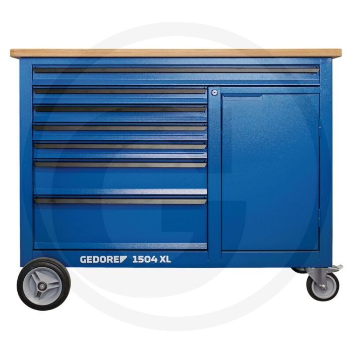 Gedore werkbank met basis-assortiment 198-delig, gedore blauw, 750 kg draagvermogen