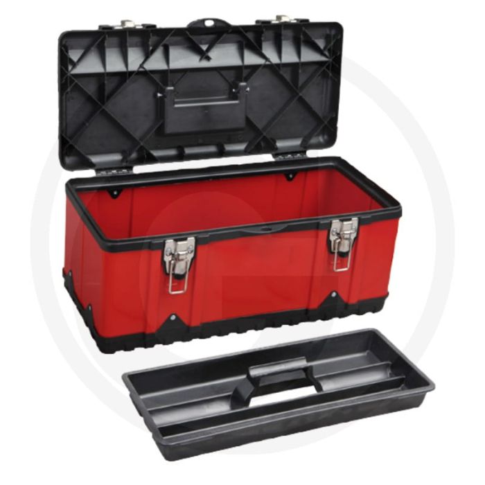 Gereedschapskoffer met metall scharnieren - 470 x 238 x 203 mm, 2 kg