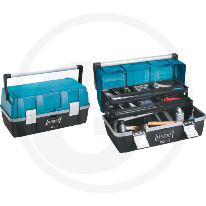 Coffre à outils Hazet, vide - en plastique, modèle robuste, 550 x 250 x 270 mm Coffre à outils Hazet, vide - en plastique, modèle robuste, 550 x 250 x 270 mm