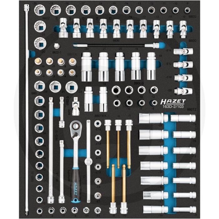 Hazet werkzeug-sortiment 103-teilig met hazet safety-insert-system (sis) Hazet werkzeug-sortiment 103-teilig met hazet safety-insert-system (sis)