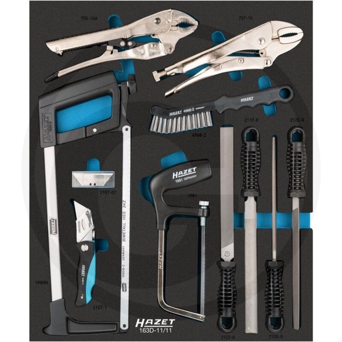 Hazet werkzeug-sortiment 11-teilig met hazet safety-insert-system (sis)