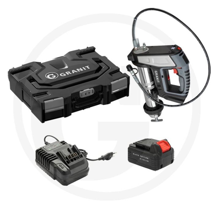 Black edition accuvetspuit set 18v 4,0 ah lithium-ion - 685 bar / 10.000 psi Black edition accuvetspuit set 18v 4,0 ah lithium-ion - 685 bar / 10.000 psi