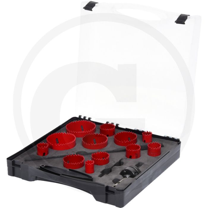 Ks tools universele gatenzaagset 15-delig met hss bi-metaal voor diverse materialen