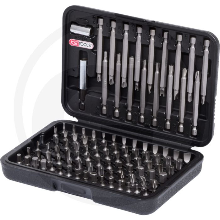 Ks tools 1/4" classic bit-set, 99-delig - inclusief bithouder, dopadapter en 79 verschillende bits