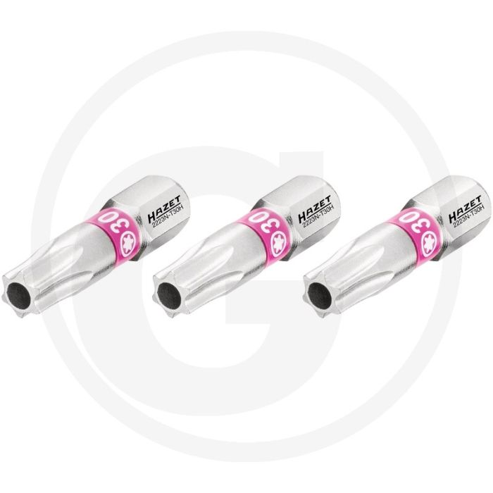 Hazet schraubendreher-einsatz-satz (bit) 3-teilig - tamper resistant torx® profil 25mm
