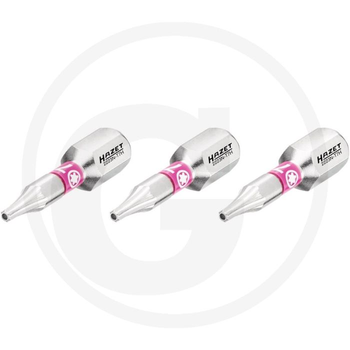 Hazet schraubendreher-einsatz-satz (bit) 3-teilig - tamper resistant torx® profil 25mm