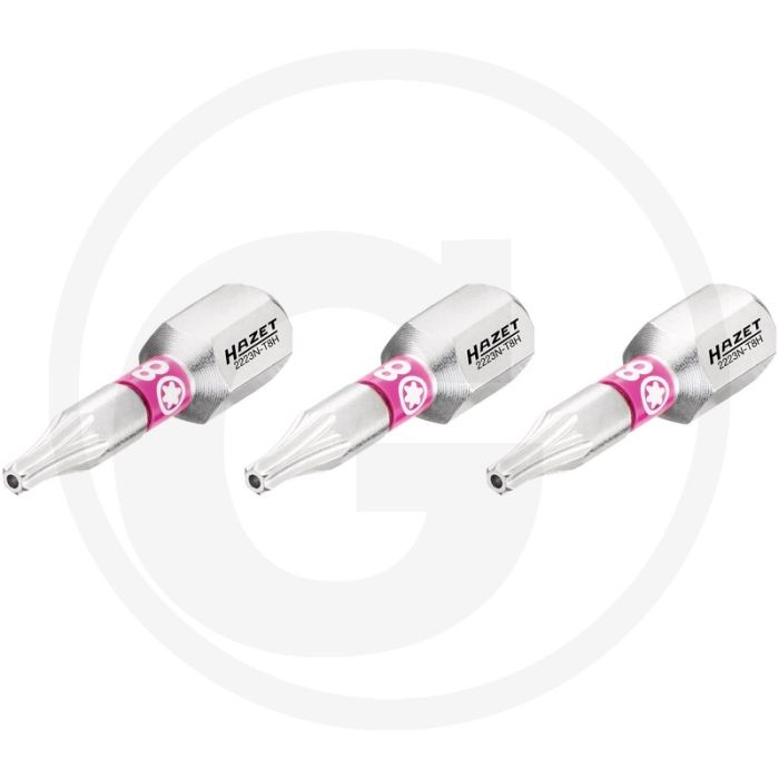 Hazet schraubendreher-einsatz-satz (bit) 3-teilig - tamper resistant torx® profil