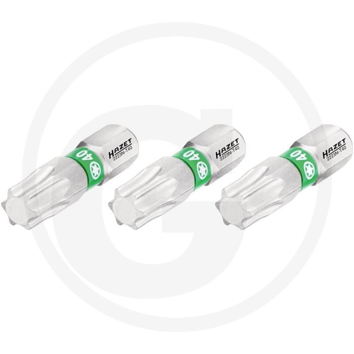 Hazet schraubendreher-einsatz-satz (bit) 3-teilig - innen torx® profil t40 25mm