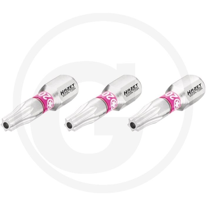 Hazet schraubendreher-einsatz-satz (bit) 3-teilig - tamper resistant torx® profil 25mm