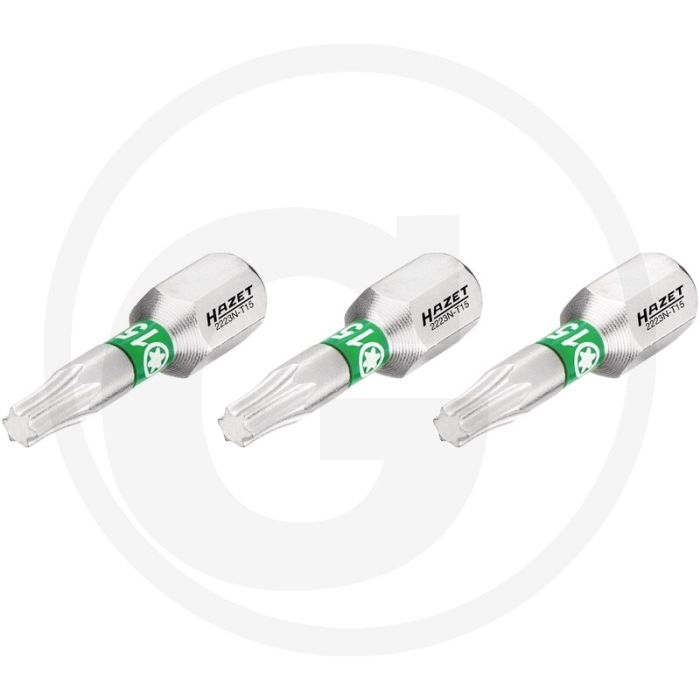 Hazet schraubendreher-einsatz-satz 3-teilig, innen torx t15, 25 mm