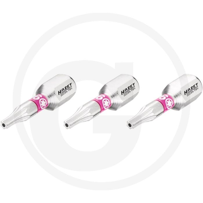 Hazet schraubendreher-einsatz-satz (bit) 3-teilig - tamper resistant torx® profil 25mm