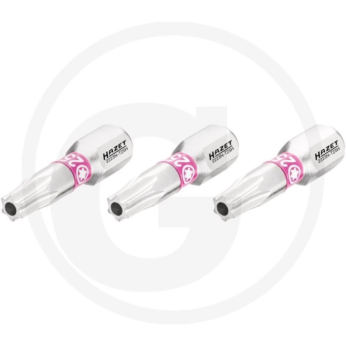 Hazet schraubendreher-einsatz-satz (bit) 3-teilig - tamper resistant torx® profil 25mm