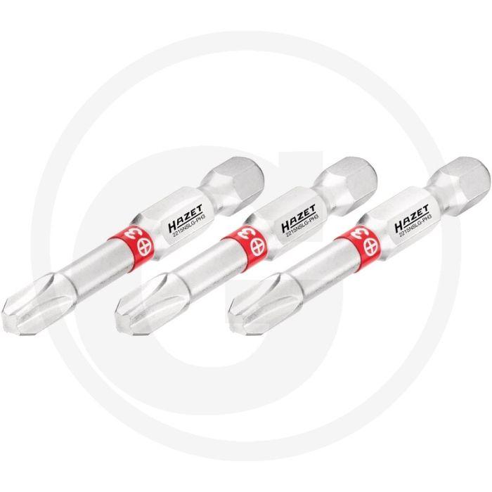 Hazet schraubendreher-einsatz-satz (bit), lang 3-teilig - ph3, 50mm