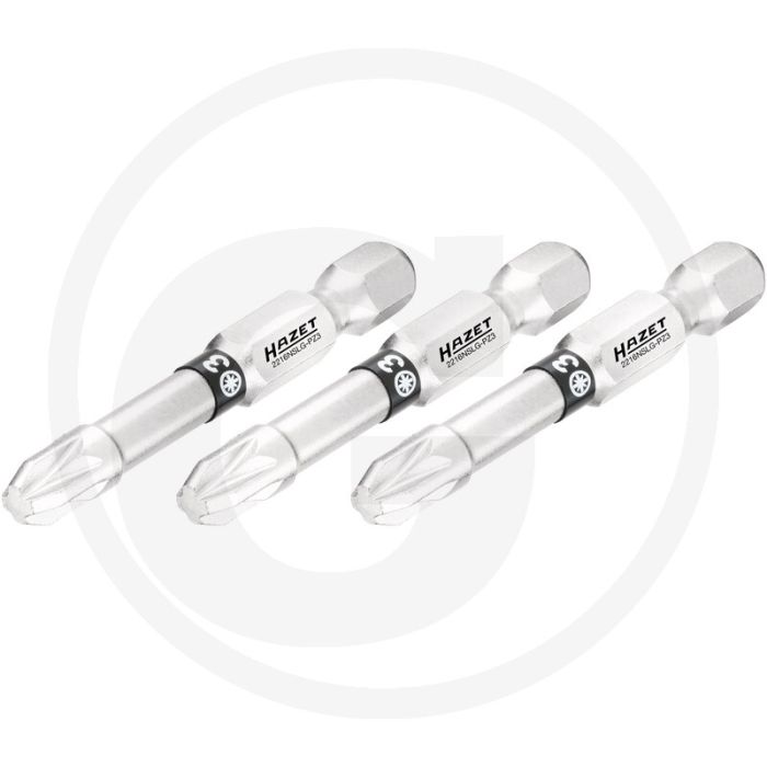 Hazet schraubendreher-einsatz-satz (bit), lang 3-teilig - pz3, 50mm
