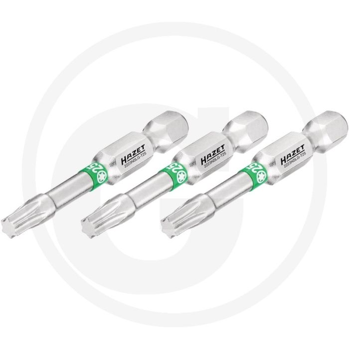 Hazet schraubendreher-einsatz-satz (bit), lang 3-teilig, innen torx® profil t25