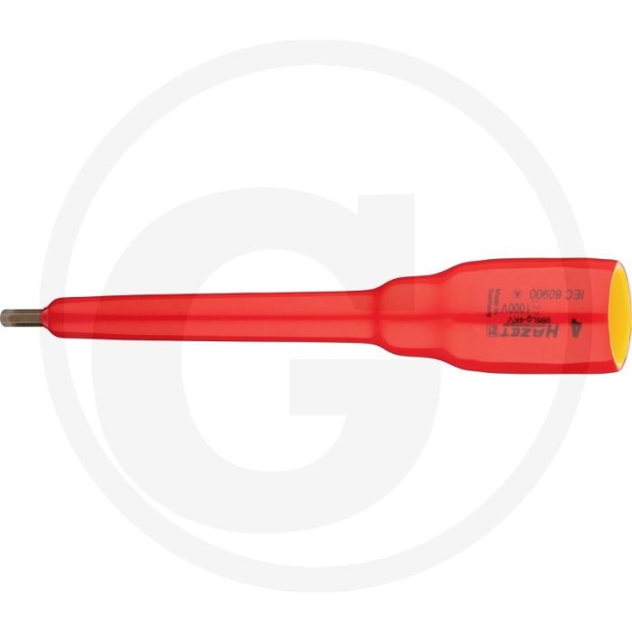 Hazet schraubendreher-einsatz vierkant 12,5 mm (1/2 zoll), innen-sechskant profil, 4 mm - lange ausführung