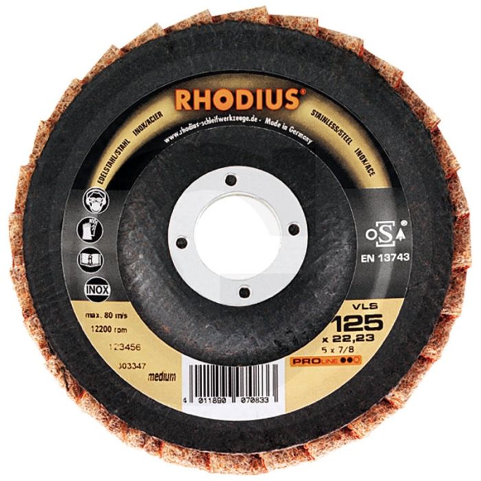 Rhodius rhodius polijst schijven vls - Ø115mm grof korrelgrootte