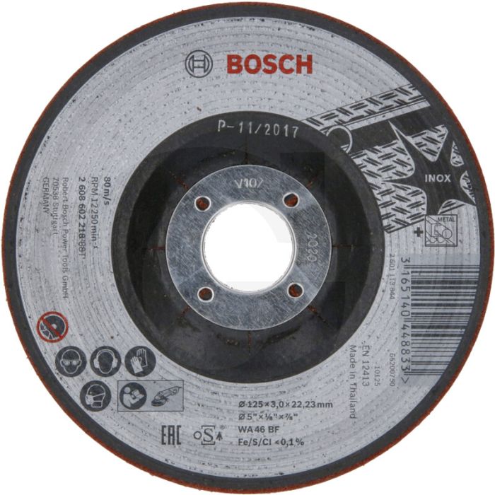 Bosch glijschijf wa 46 bf, 125 mm semi-flexibel - voor lichte voorbewerkingen - Ø: 125 mm Bosch glijschijf wa 46 bf, 125 mm semi-flexibel - voor lichte voorbewerkingen - Ø: 125 mm