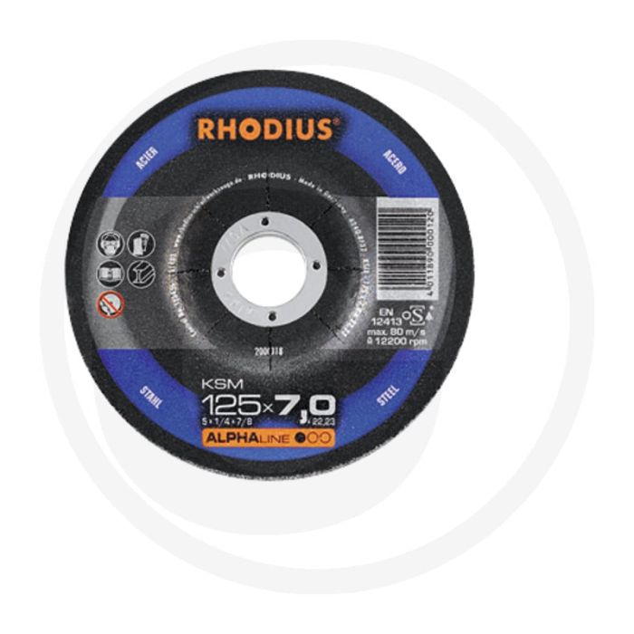 Rhodius rhodius afbraamschijf ksm ksm - gebogen 180x7x22,2mm