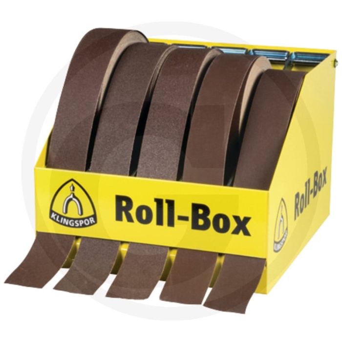 Rolbox voor schuurpapierrollen - afmetingen: 300 x 340 x 230