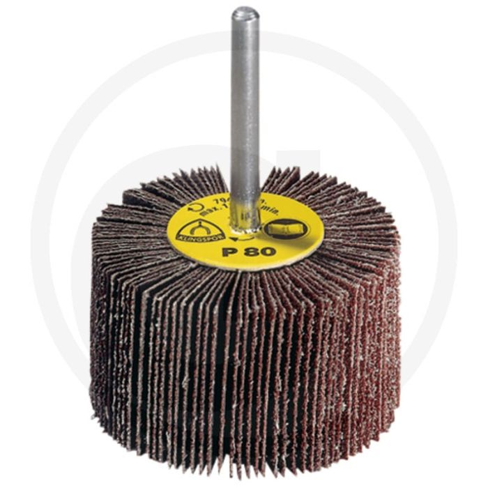 Kleine lamellenschuurrol 120 korrelgrootte 80x50x6mm Ø80mm n max. 8.400rpm