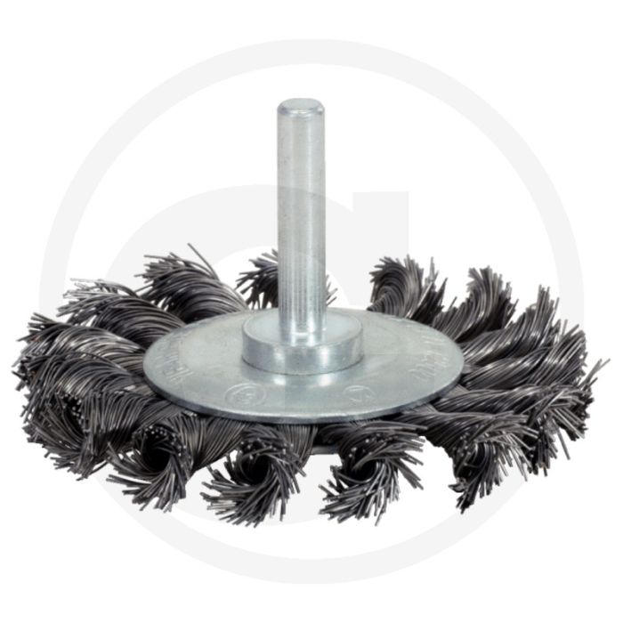 Ks tools staaldraadborstel 0,5mm, Ø: 75mm - industrieversie met 6mm opspandoorn Ks tools staaldraadborstel 0,5mm, Ø: 75mm - industrieversie met 6mm opspandoorn