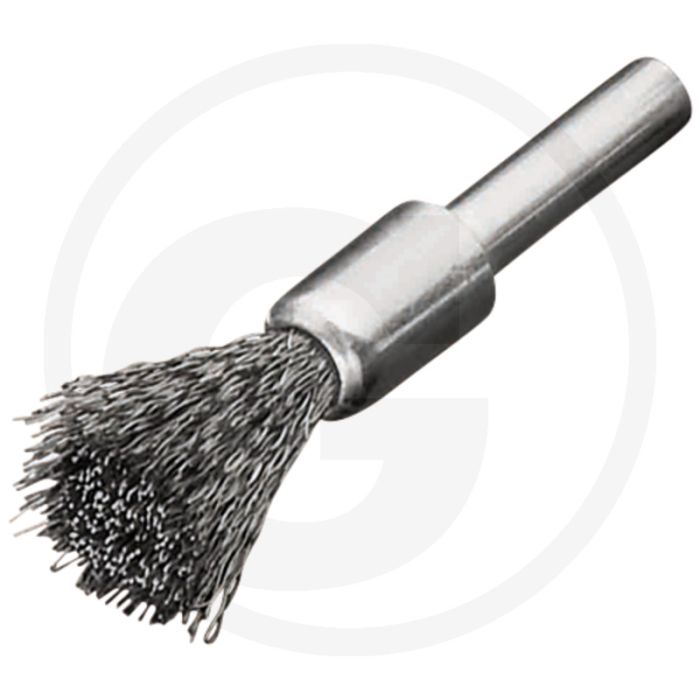 Penseelborstel met schacht staaldraad gegolfd 0,30 - d1:12 d2:10 h:20 l:60