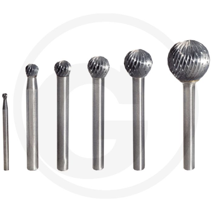 Ks tools hm freesstift, kogel, vorm d, 3,0 mm - hoogwaardig hardmetaal met blanke afwerking