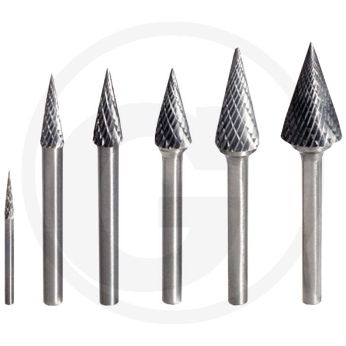 Ks tools hm freesstift spitskegel, vorm m, 3,0 mm - voor hoogwaardige oppervlaktebewerking