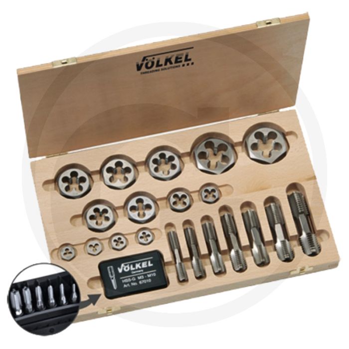 VÖlkel vÖlkel hextap-set 22-delig, in houten box