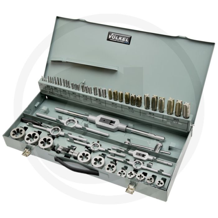 VÖlkel vÖlkel draadsnijset m3 - m20 met 54-delig assortiment
