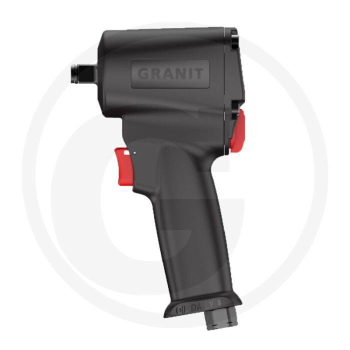 Black edition black edition 1/2" pneumatische slagmoersleutel mini - draaimomentbereik: 678 nm