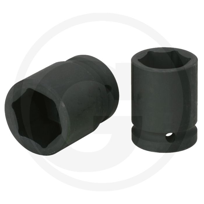 Black edition black edition 1" zeskant krachtdop, kort 41 mm - chroom-molybdeen staal