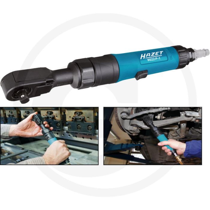 Hazet haakse luchtsleutel 9022p-1 - draaimoment 95 nm, 160 omw/min, 354.3 mm