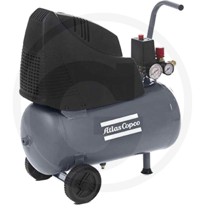 Atlas copco zuigercompressor ah 15-8 e 24 m - 24 liter ketelinhoud