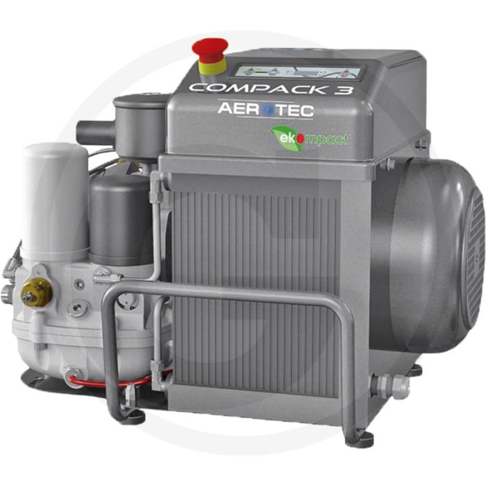 Aerotec aerotec schroefcompressor compack 3 400 volt - 3,0 kw, 360 l/min, 10 bar