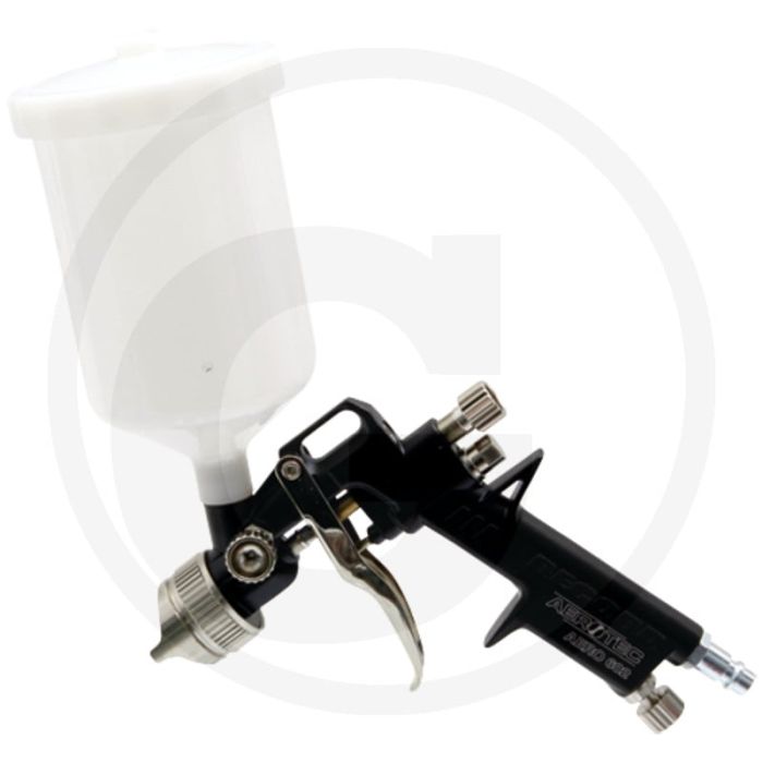 Lakpistool met gemonteerde 1,4 mm spuitdop - werkdruk 3 bar